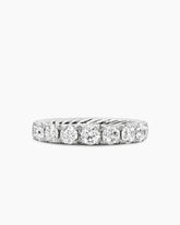 DY Eden Eternity Band Ring in Platinum with Diamonds, 3.9mm